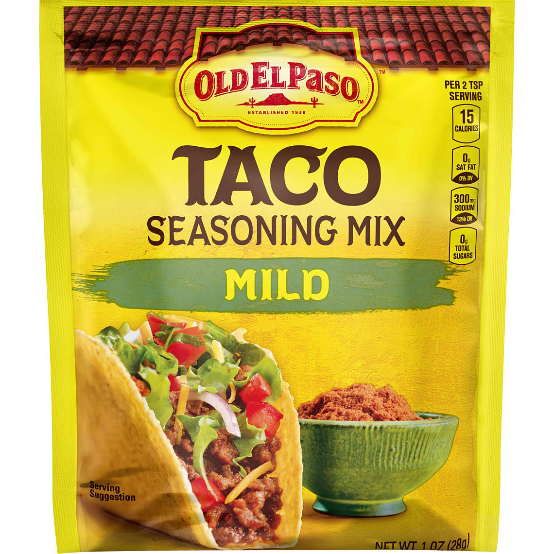 Old El Paso Taco Seasoning Mix Mild 1 oz Packet